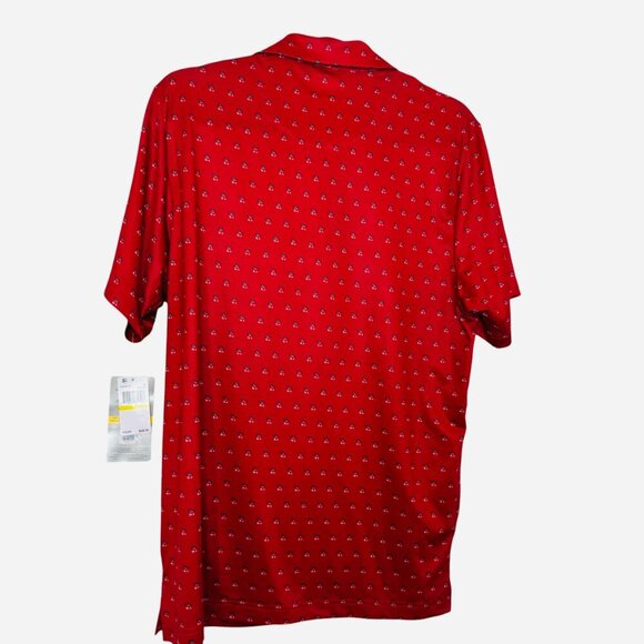 Mens Red Polo PGA Tour Polo Shirt. NEW SZ: M - Picture 4 of 5